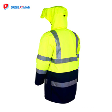 Warnschutz-reflektierende mit Kapuze Jackenarbeitsschutzkleidung des neuen Modedesigns hohe